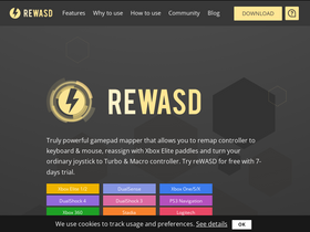 'rewasd.com' screenshot