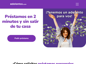 'adelantos.com.ar' screenshot