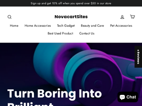 NovacartSites website screenshot