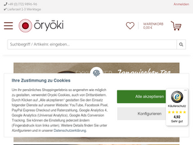'oryoki.de' screenshot