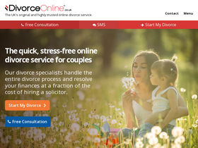 'divorce-online.co.uk' screenshot
