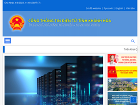 'tnmt.khanhhoa.gov.vn' screenshot