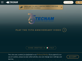 'tecnam.com' screenshot