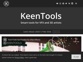 'keentools.io' screenshot