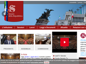 'senato.it' screenshot