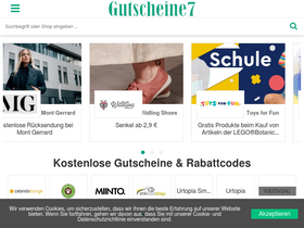 'gutscheine7.de' screenshot