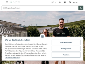 PASIORA homepage screenshot