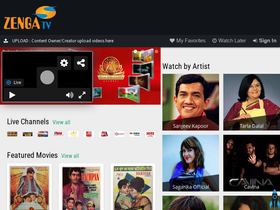 'zengatv.com' screenshot