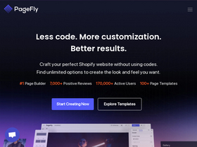 'pagefly.io' screenshot