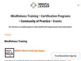 'mindfulleader.org' screenshot