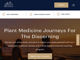 'behold-retreats.com' screenshot