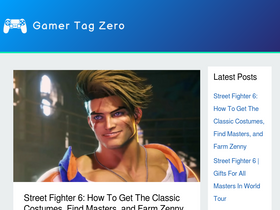 'gamertagzero.com' screenshot