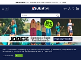 'marinesuperstore.com' screenshot