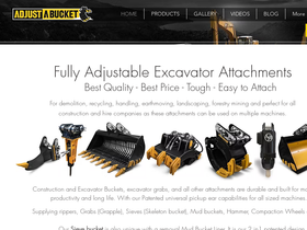 adjustabucket.com.au homepage screenshot