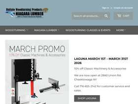 buffalowoodturningproducts.com homepage screenshot