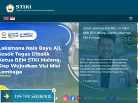 'stiki.ac.id' screenshot