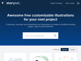 'storyset.com' screenshot