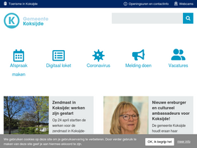 'koksijde.be' screenshot