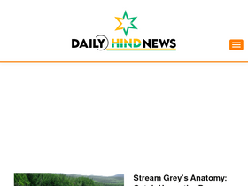 'dailyhindnews.com' screenshot