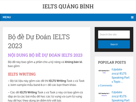 'ieltsquangbinh.com' screenshot