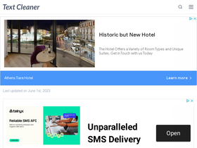 'textcleaner.net' screenshot