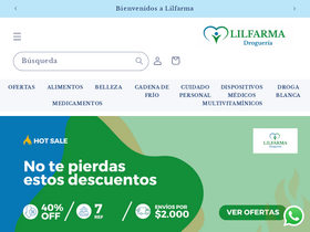 lilfarmadrogueria.com homepage screenshot
