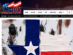 'us105fm.com' screenshot