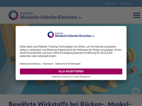 'ratgeber-muskeln-gelenke-knochen.de' screenshot