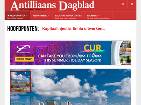 'antilliaansdagblad.com' screenshot