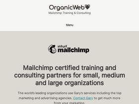 'organicweb.com.au' screenshot