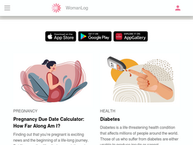 'womanlog.com' screenshot
