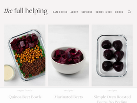 'thefullhelping.com' screenshot