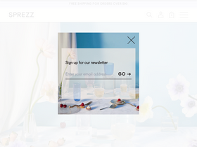 sprezznyc.com homepage screenshot