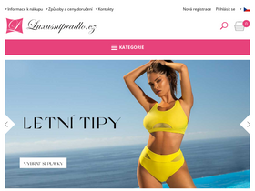 'luxusnipradlo.cz' screenshot