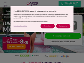 'commejaime.fr' screenshot