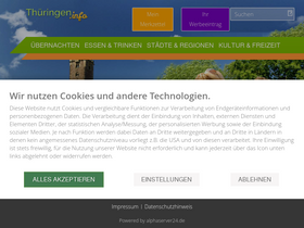 'thueringen.info' screenshot