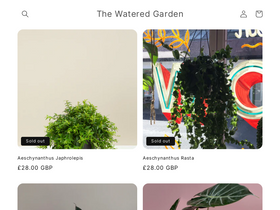 The Watered Garden website screenshot