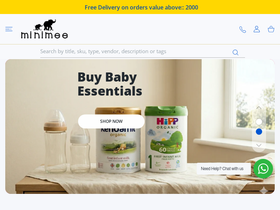 minimeekids.com homepage screenshot
