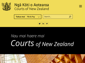 'courtsofnz.govt.nz' screenshot