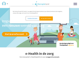 'therapieland.nl' screenshot