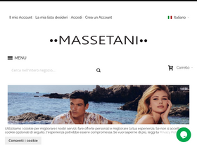 Massetanishop homepage screenshot