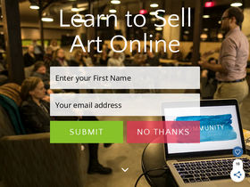 'theabundantartist.com' screenshot