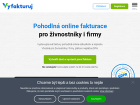 'vyfakturuj.cz' screenshot
