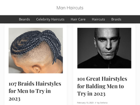 'manhaircuts.com' screenshot