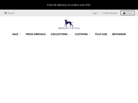 bewleyandritch.co.uk homepage screenshot