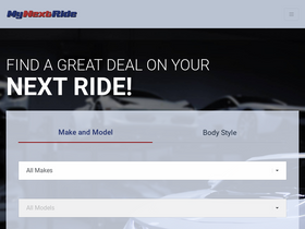 'mynextride.com' screenshot