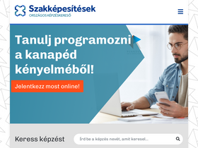 'szakkepesites.hu' screenshot