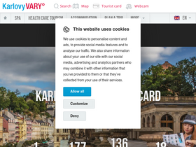 'karlovyvary.cz' screenshot