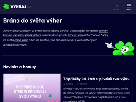 'vyhraj.cz' screenshot