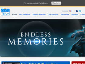 'clickteam.com' screenshot